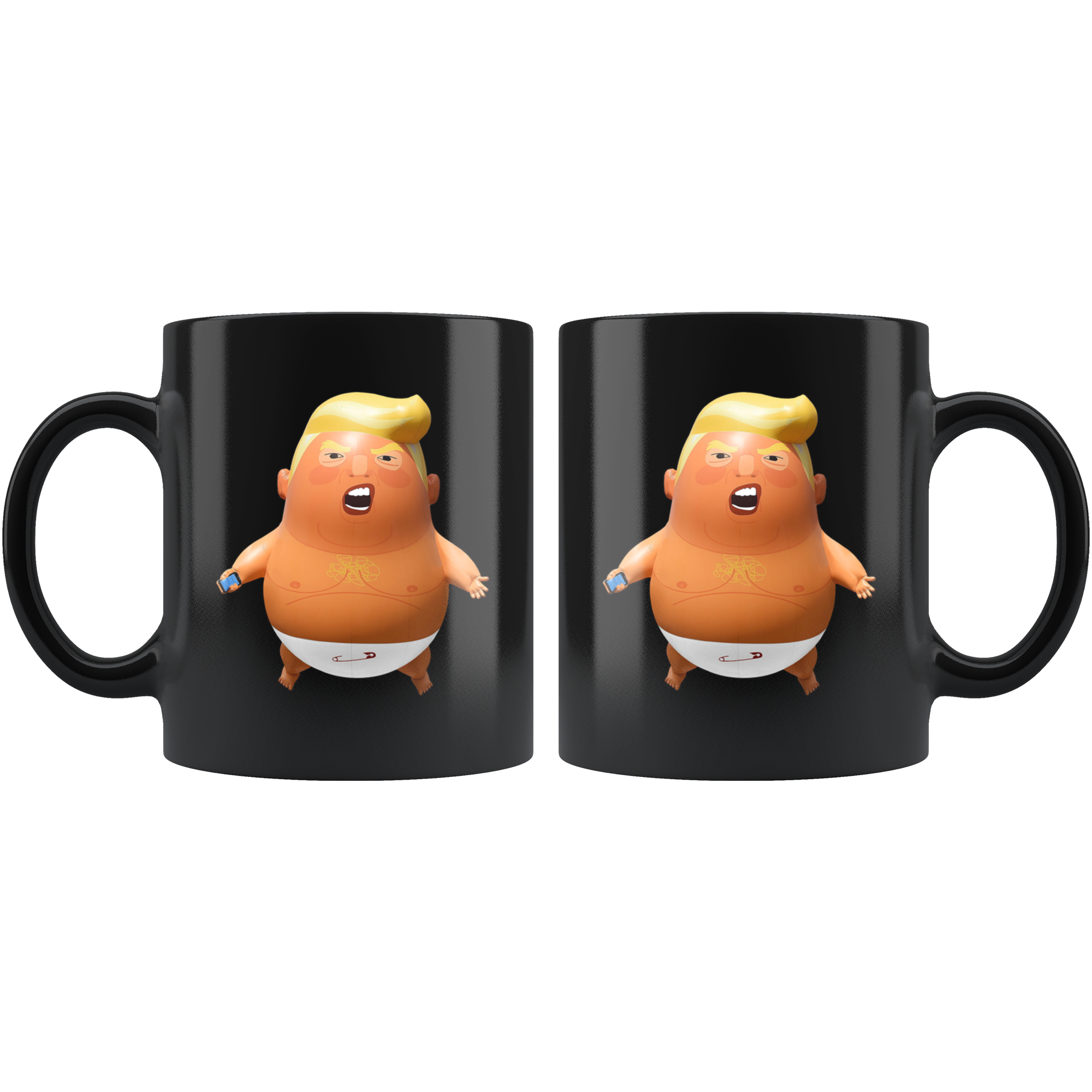 Trump Baby Balloon (Black Mug)