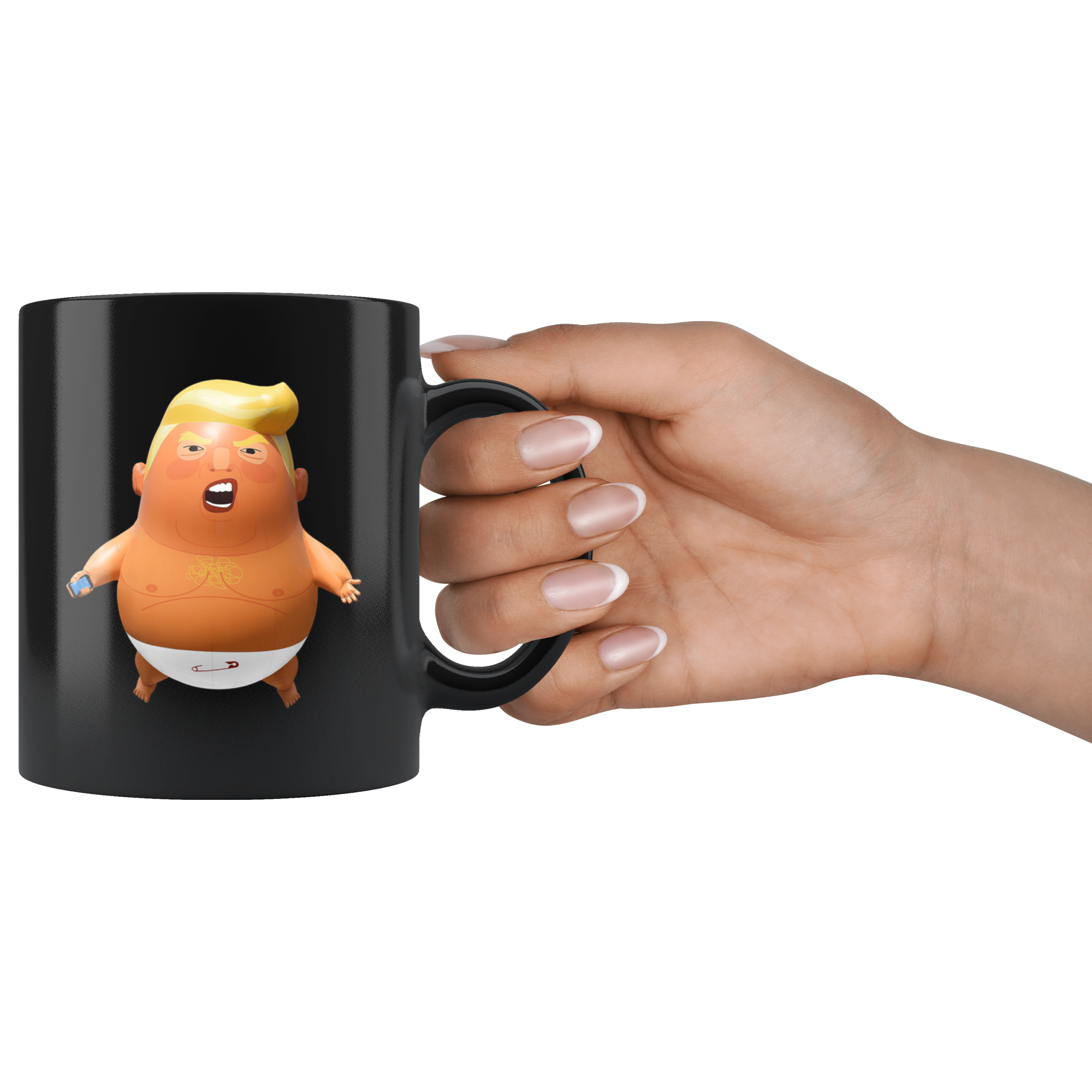 Trump Baby Balloon (Black Mug)