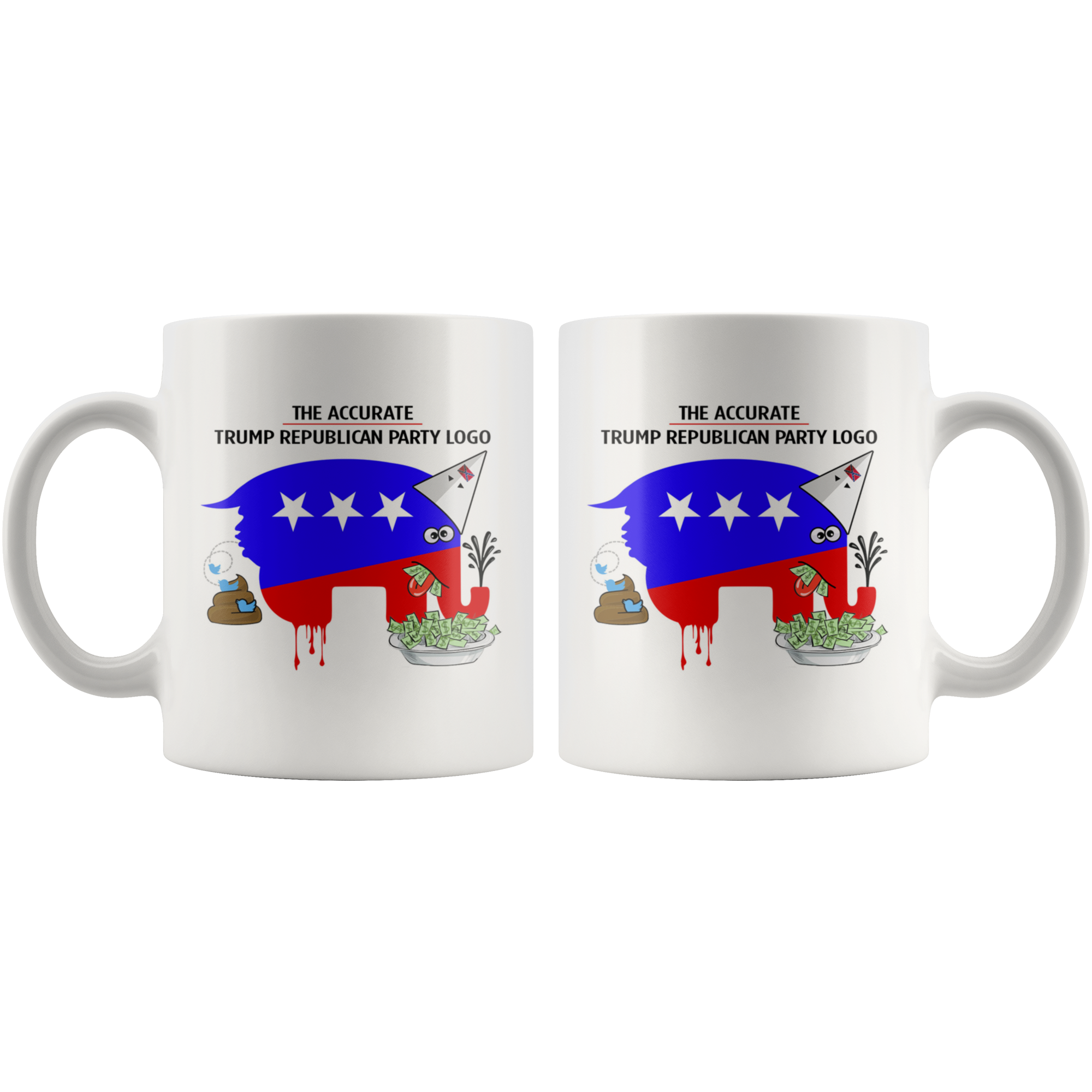 The Accurate Trump Republican Party Logo (White Mug)