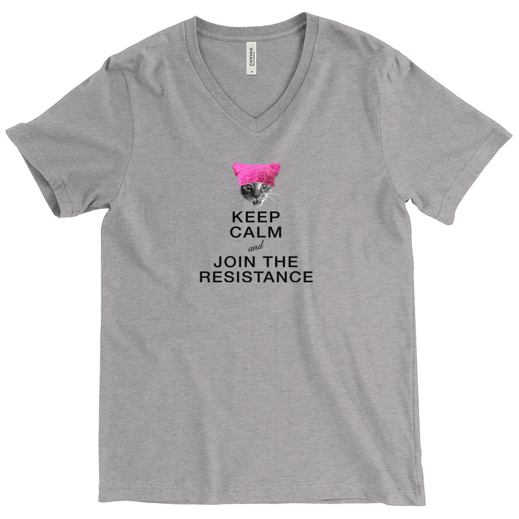 Keep Calm and Join the Resistance V-Neck T-Shirt (w/Francis Junior Jr.)