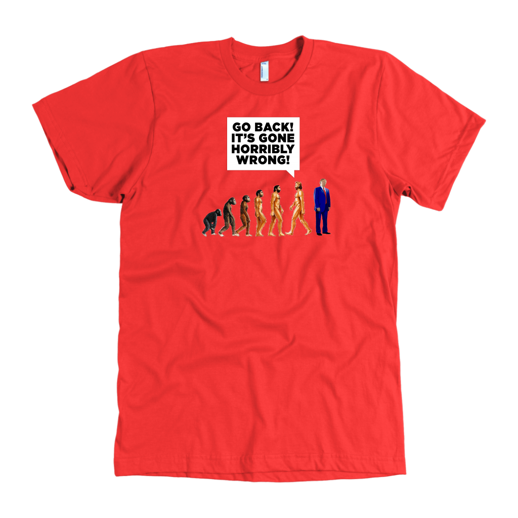 Human DE-VOLUTION From Monkey to Trump. "Go Back! It's Gone Horribly Wrong!"