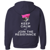 Keep Calm and Join the Resistance (with Francis Junior, Jr.) Hoodies (Zip-up)