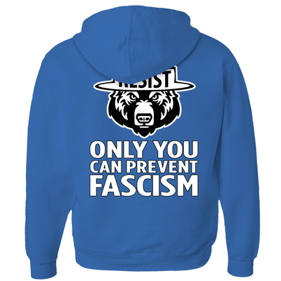 Only You Can Prevent Fascism - With RESIST Bear - Hoodies (Zip-up)
