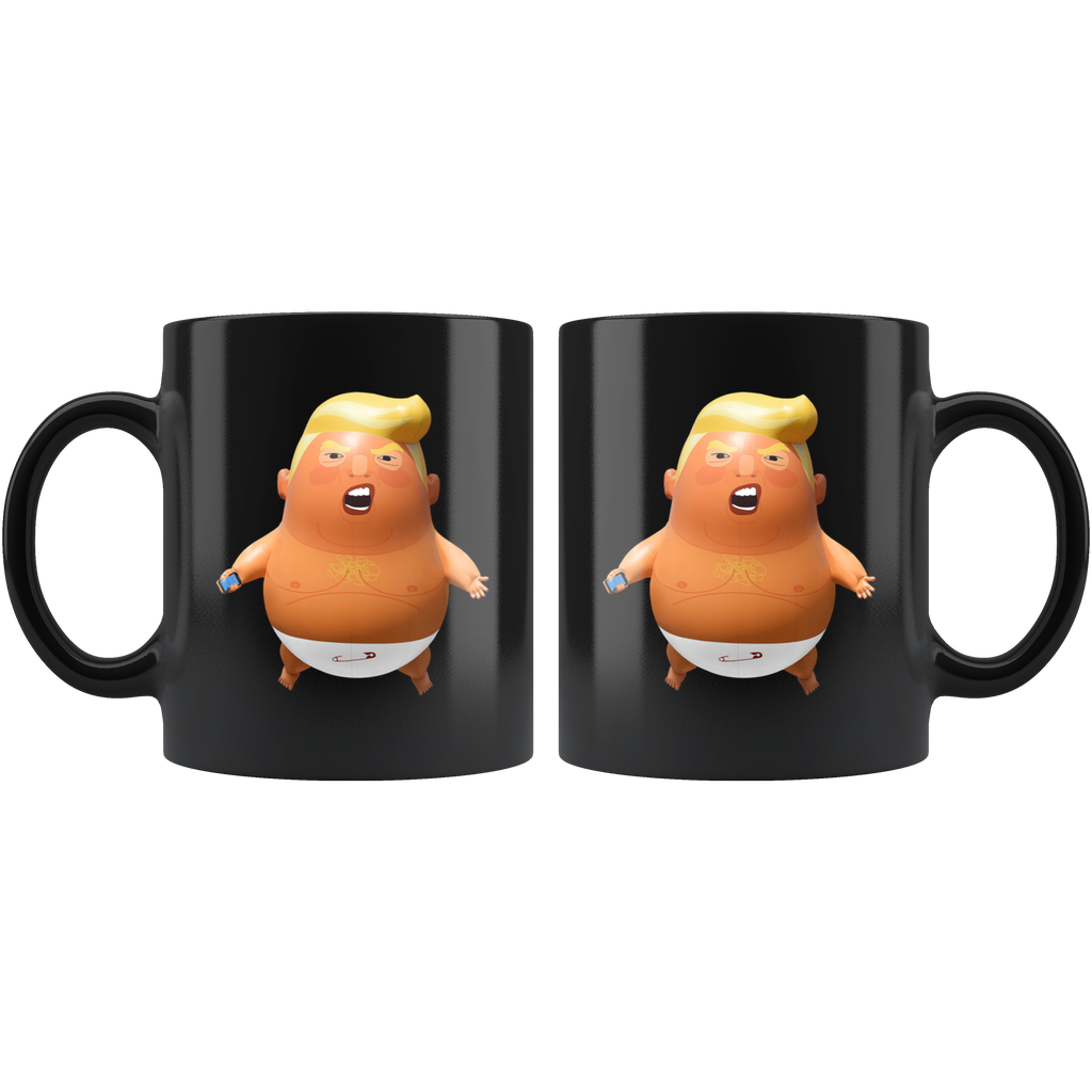Trump Baby Balloon (Black Mug)