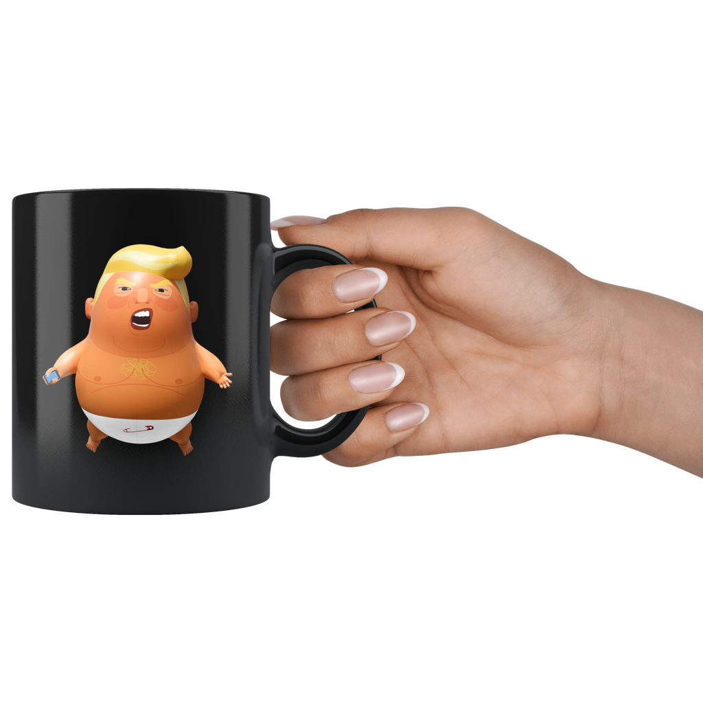 Trump Baby Balloon (Black Mug)