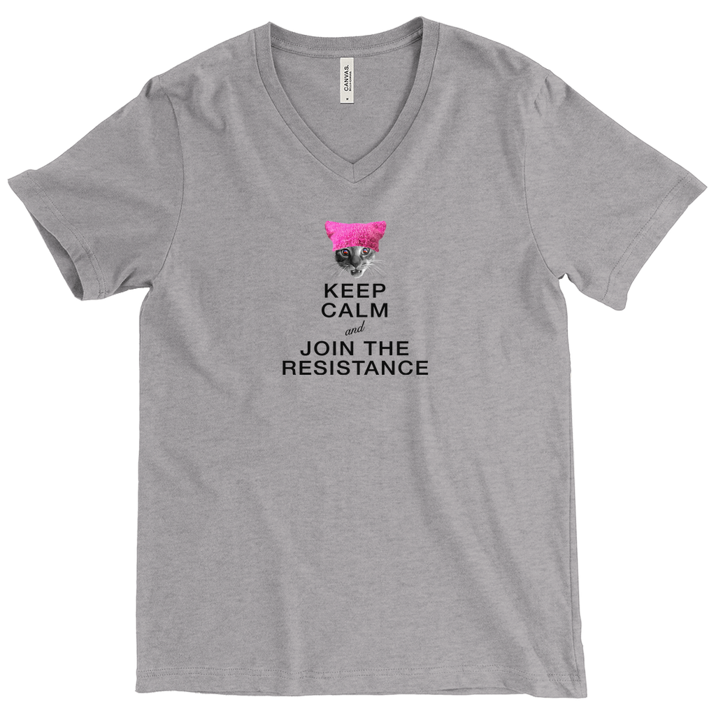 Keep Calm and Join the Resistance V-Neck T-Shirt (w/Francis Junior Jr.)