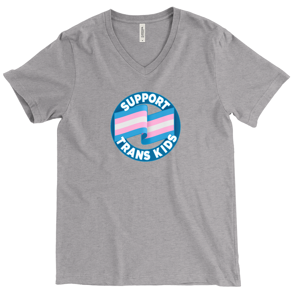Support Trans Kids V-Neck T-Shirt
