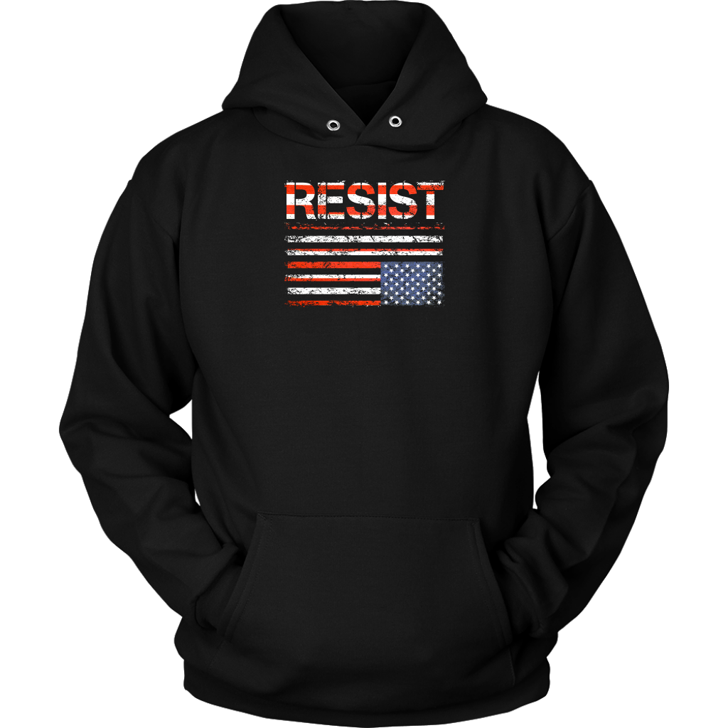 Resist (with American Flag in Distress)