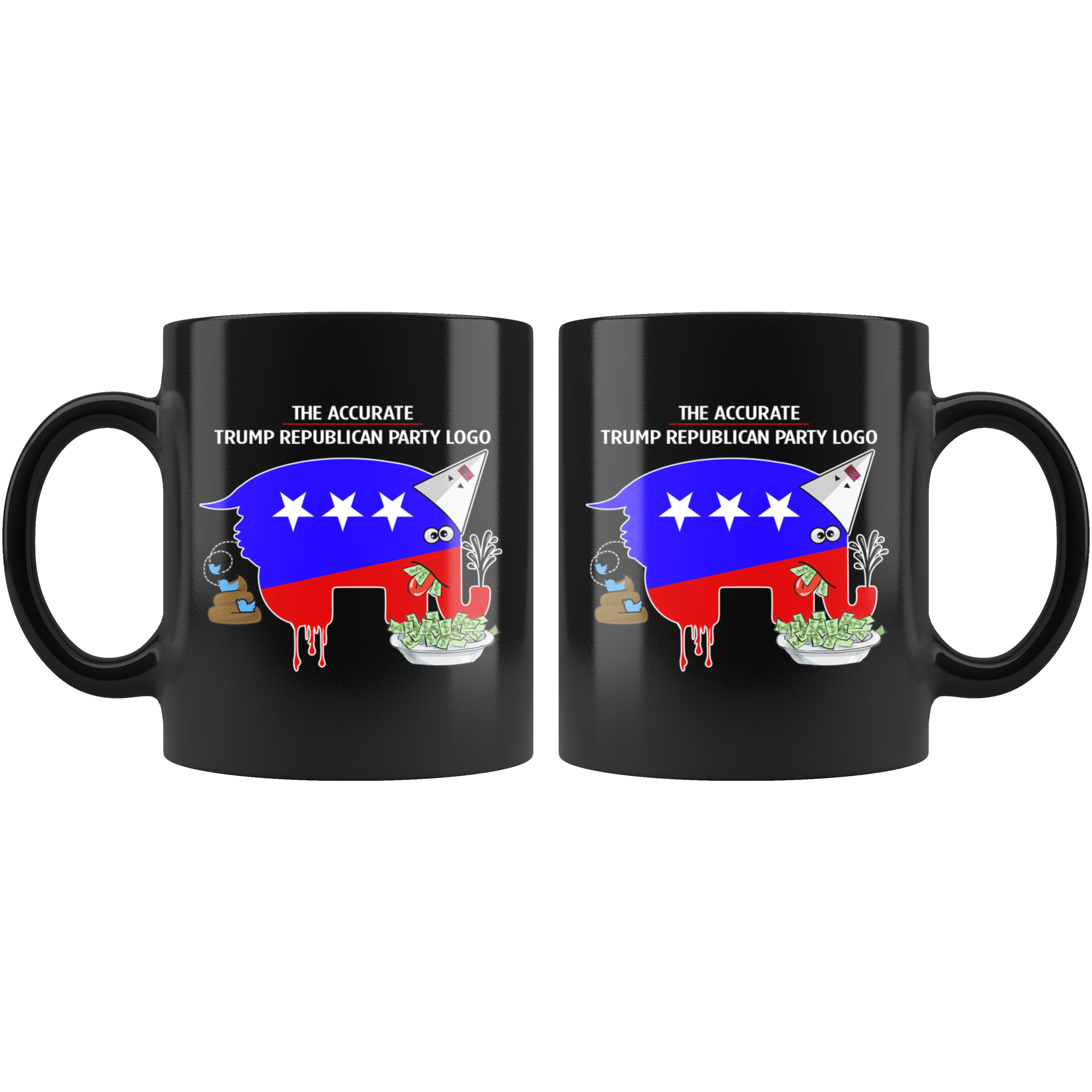 The Accurate Trump Republican Party Logo (Black Mug)