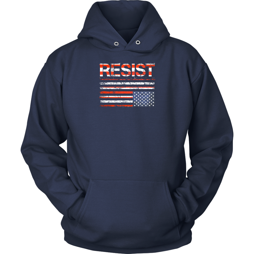 Resist (with American Flag in Distress)