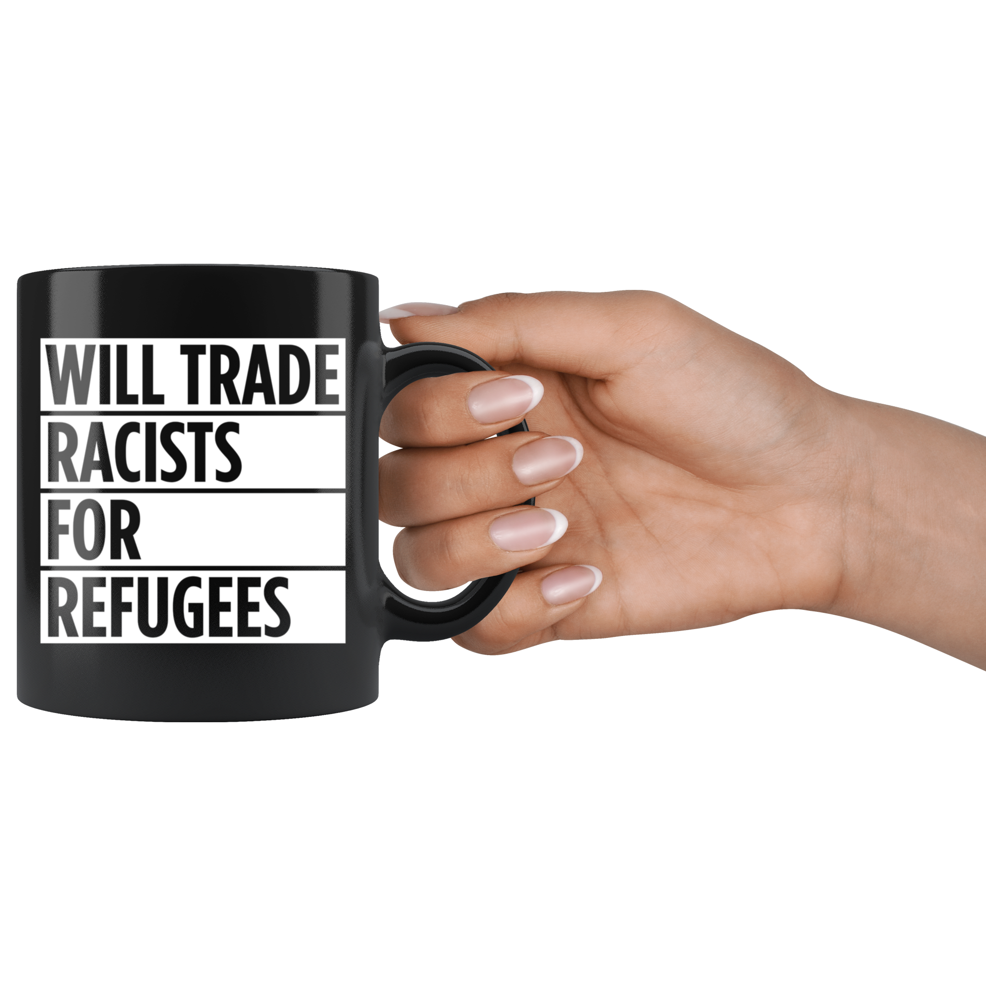 Will Trade Racists For Refugees (Mug)