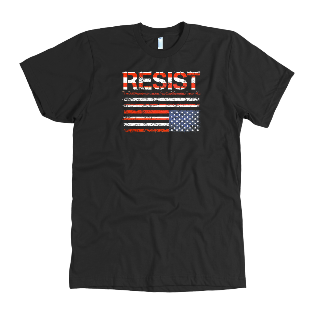 Resist (with American Flag in Distress)