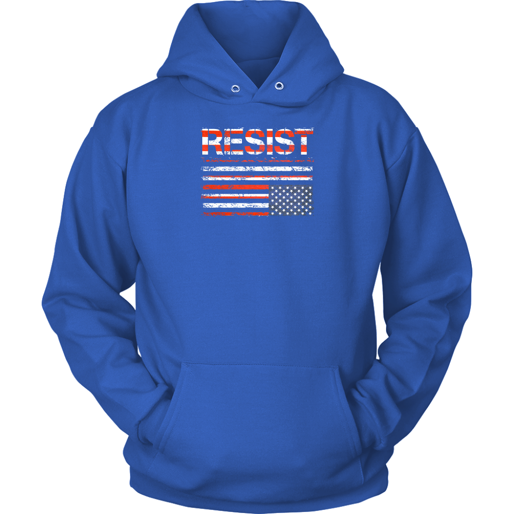 Resist (with American Flag in Distress)