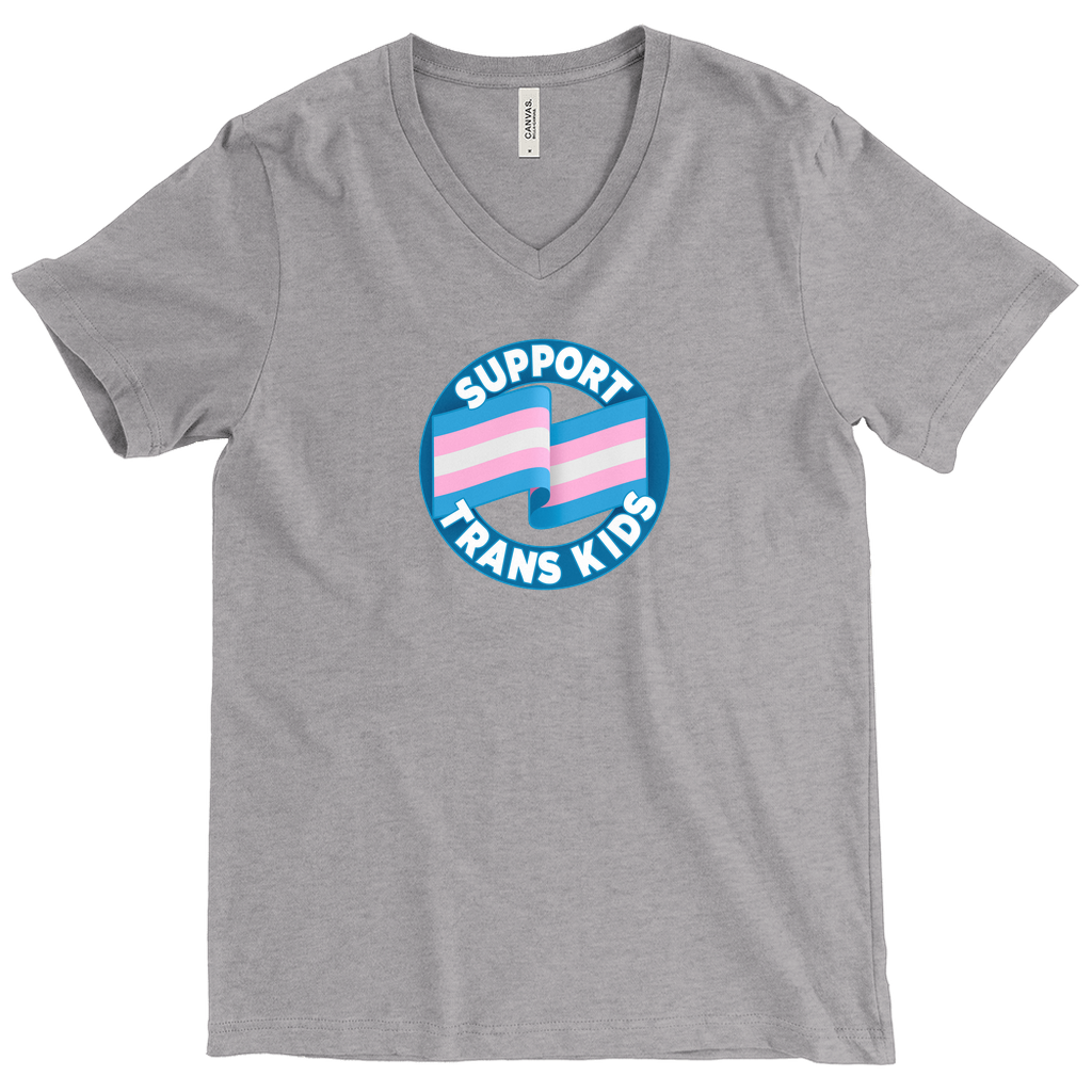 Support Trans Kids V-Neck T-Shirt