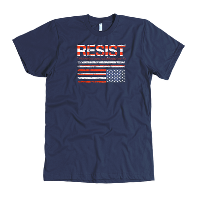 Resist (with American Flag in Distress)