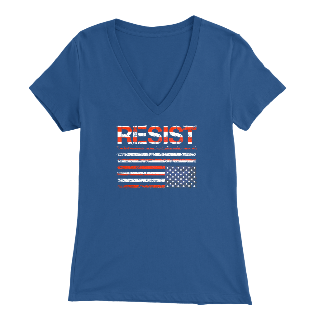 Resist (with American Flag in Distress)