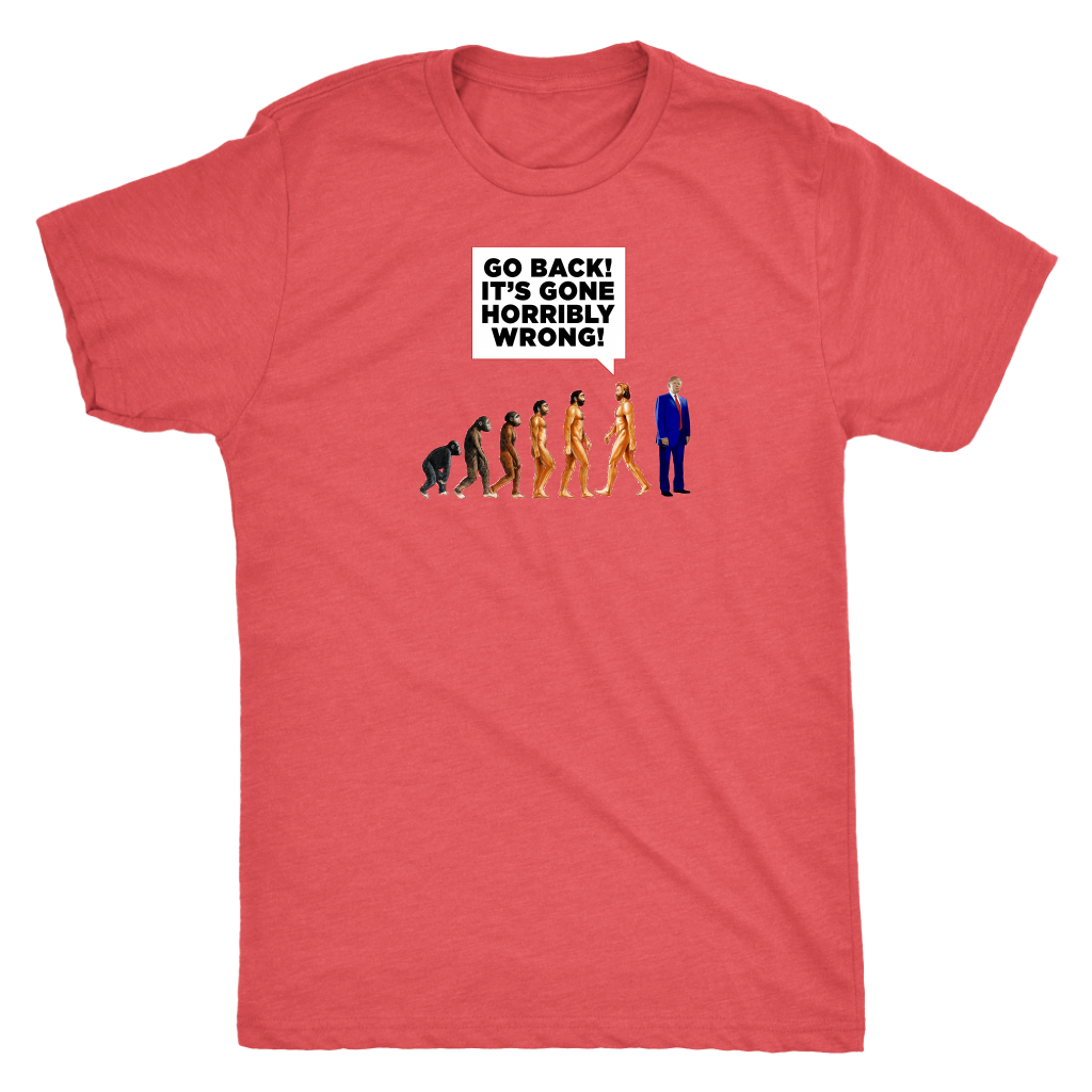 Human DE-VOLUTION From Monkey to Trump. "Go Back! It's Gone Horribly Wrong!"