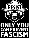 Only You Can Prevent Fascism - With RESIST Bear - Hoodies (Zip-up)
