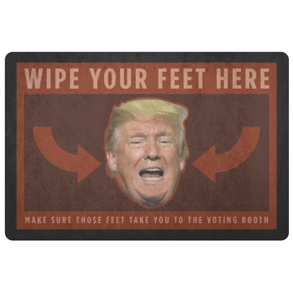 WIPE YOUR FEET ON TRUMP'S FACE! (DOORMAT)