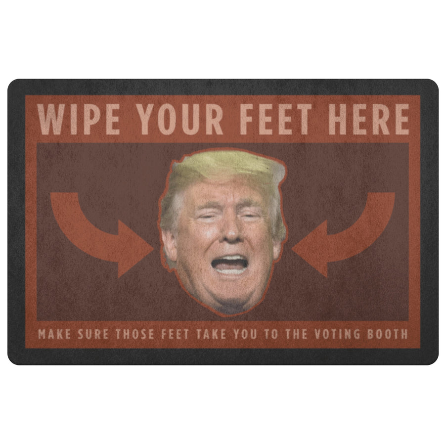 WIPE YOUR FEET ON TRUMP'S FACE! (DOORMAT)
