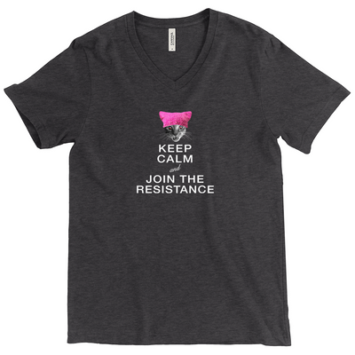 Keep Calm and Join the Resistance V-Neck T-Shirt (w/Francis Junior Jr.)