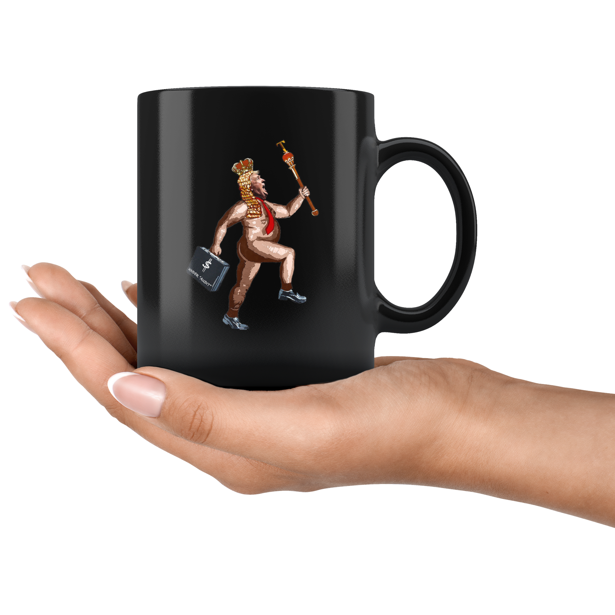 The (So-Called) President Has No Clothes (Black Mug)