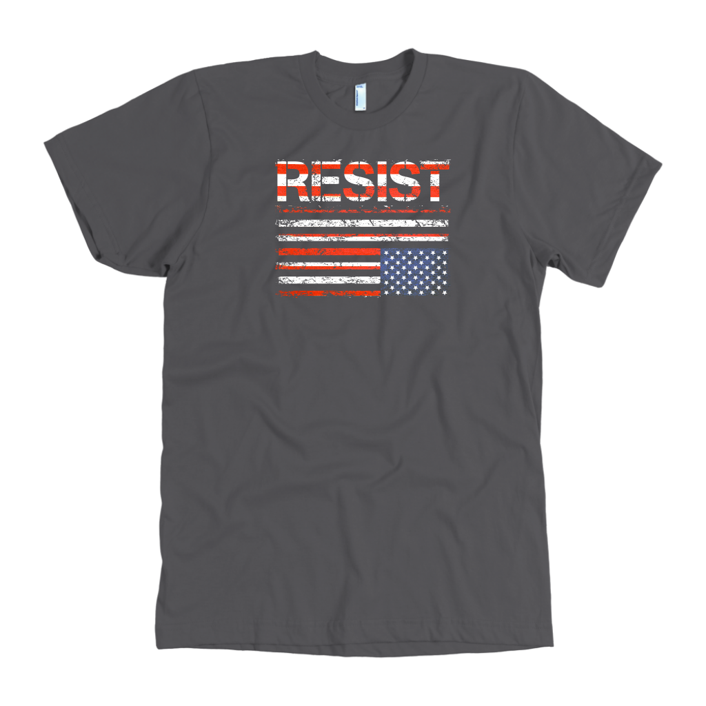 Resist (with American Flag in Distress)