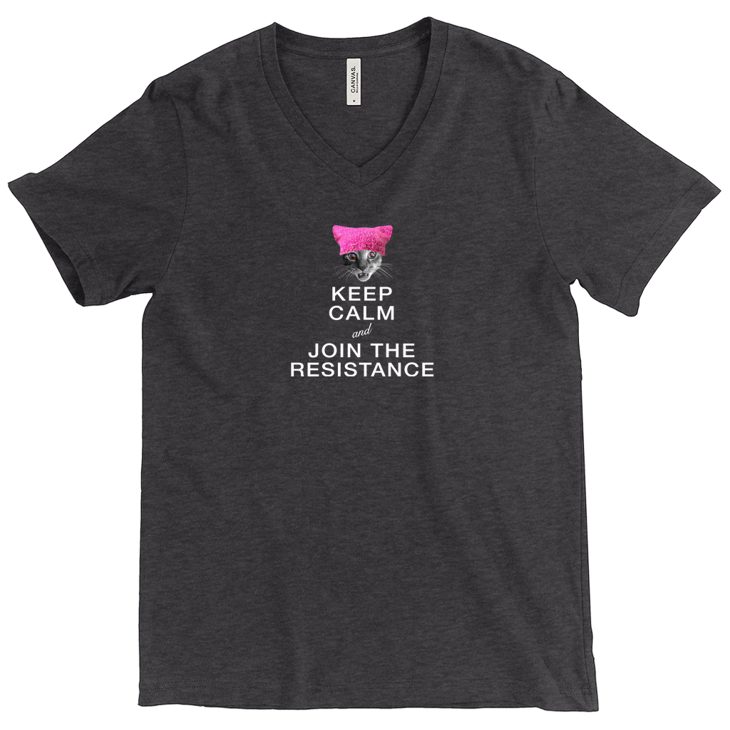 Keep Calm and Join the Resistance V-Neck T-Shirt (w/Francis Junior Jr.)