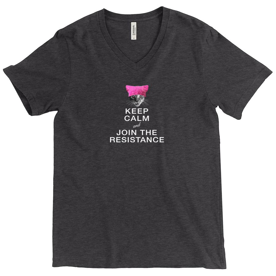 Keep Calm and Join the Resistance V-Neck T-Shirt (w/Francis Junior Jr.)