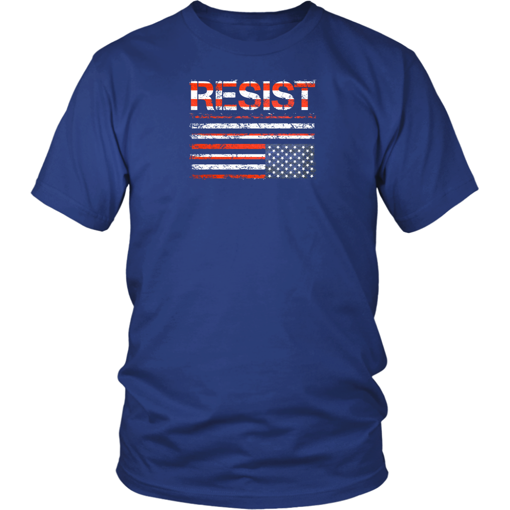 Resist (with American Flag in Distress)