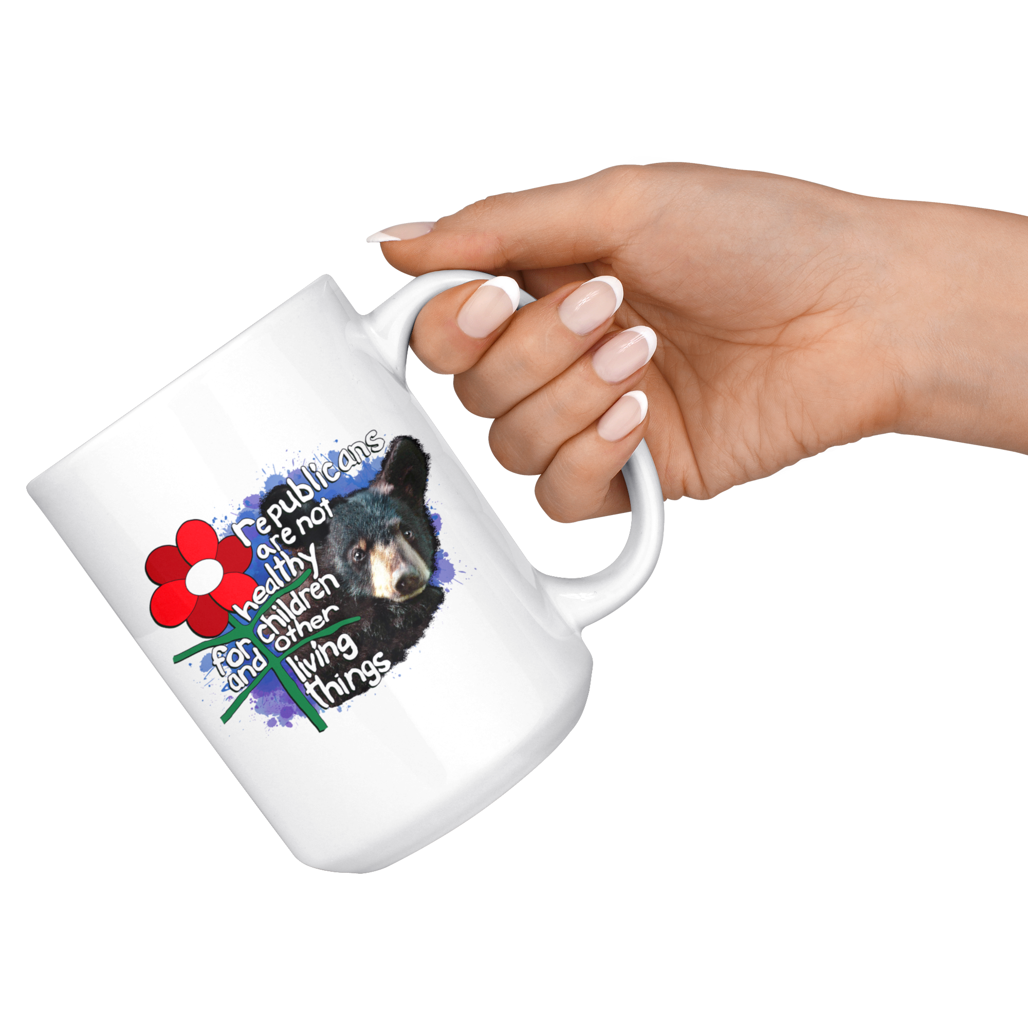 Republicans are not Healthy for Children and Other Living Things (15oz Mug)