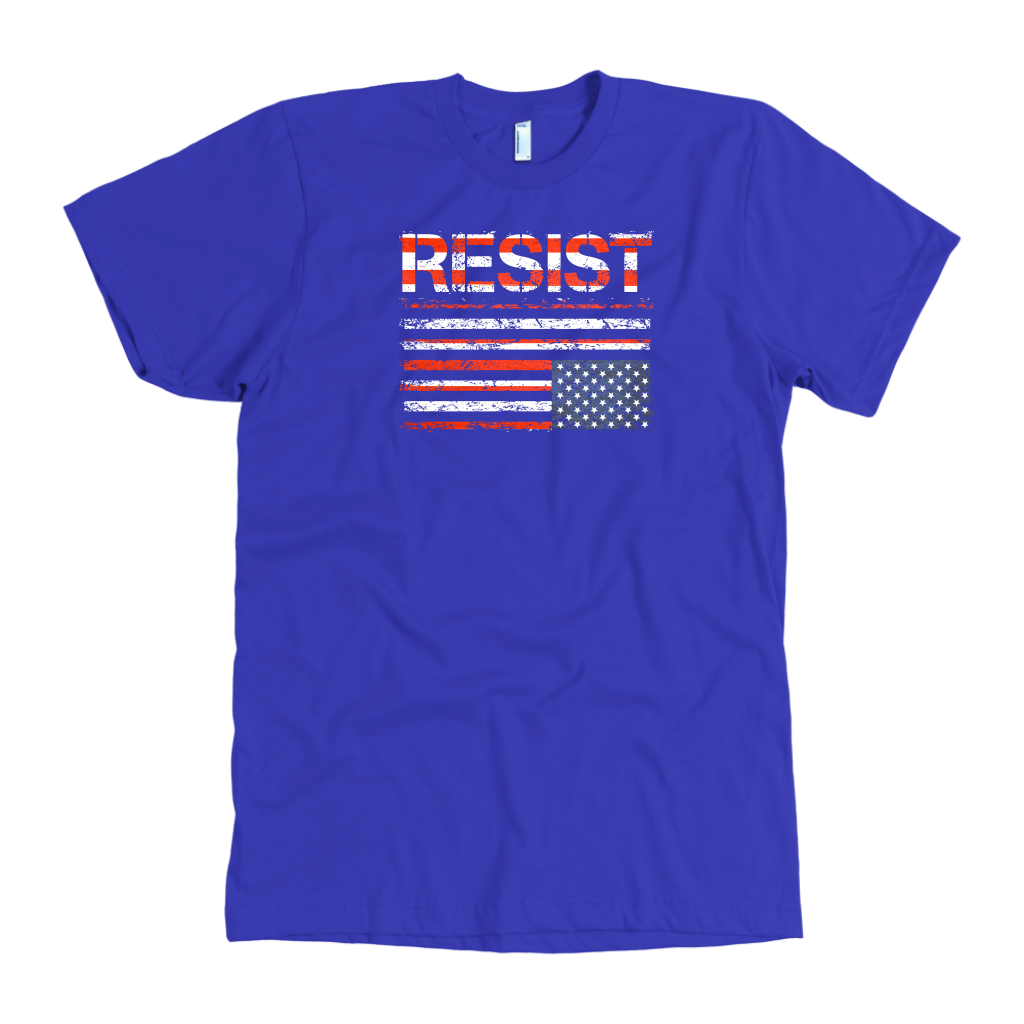 Resist (with American Flag in Distress)