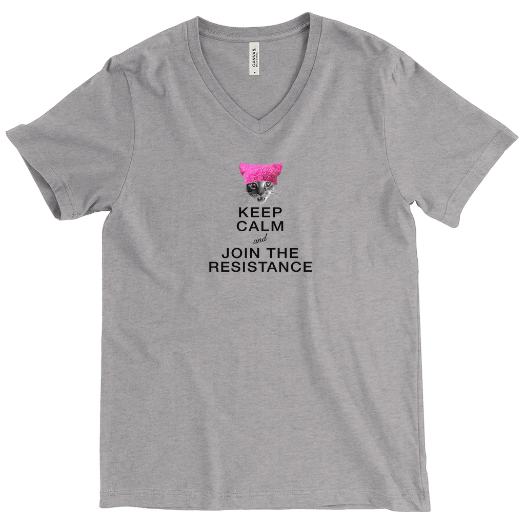 Keep Calm and Join the Resistance V-Neck T-Shirt (w/Francis Junior Jr.)