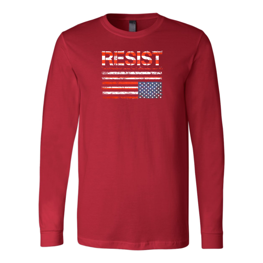 Resist (with American Flag in Distress)