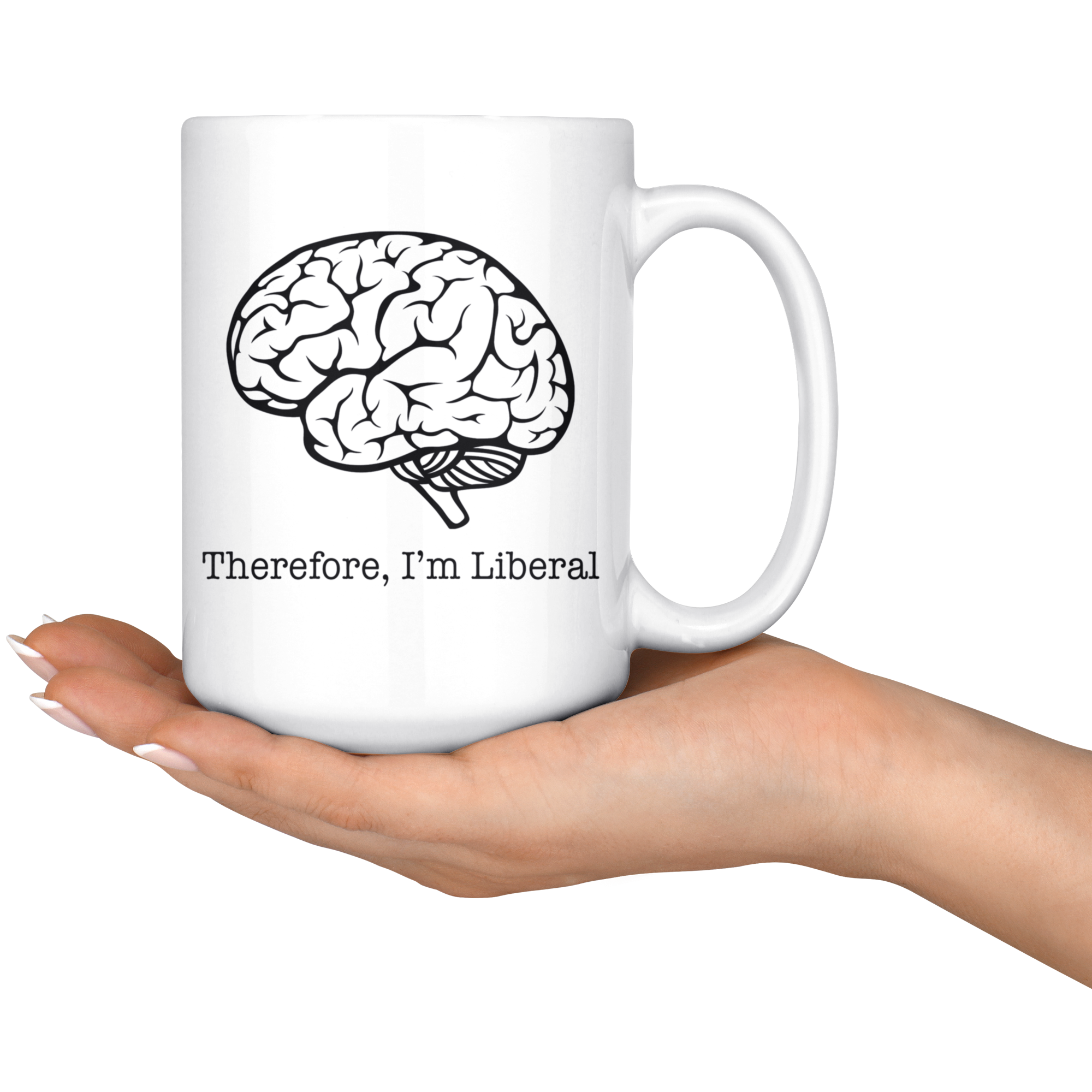 Therefore, I'm Liberal (with Brain Image)