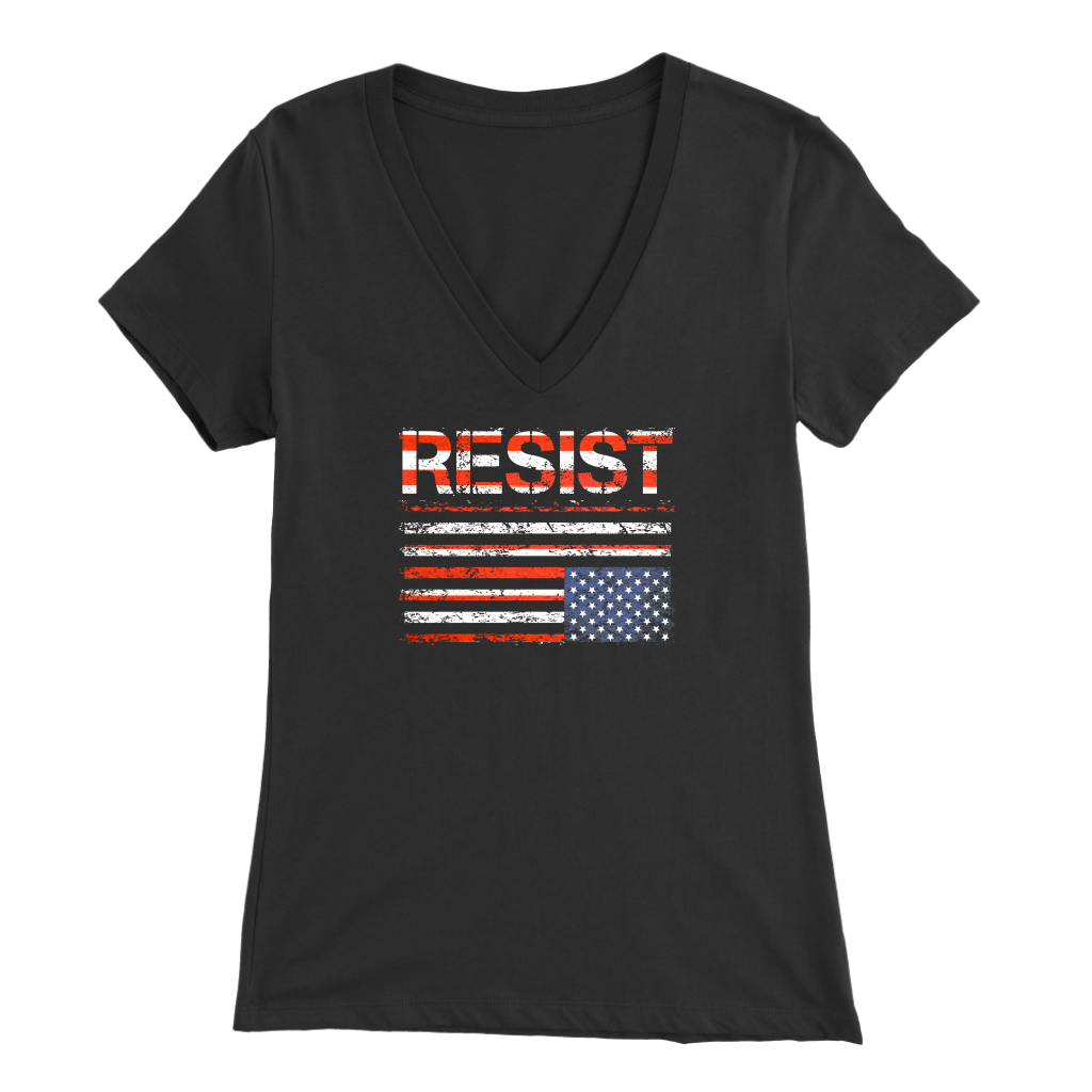 Resist (with American Flag in Distress)
