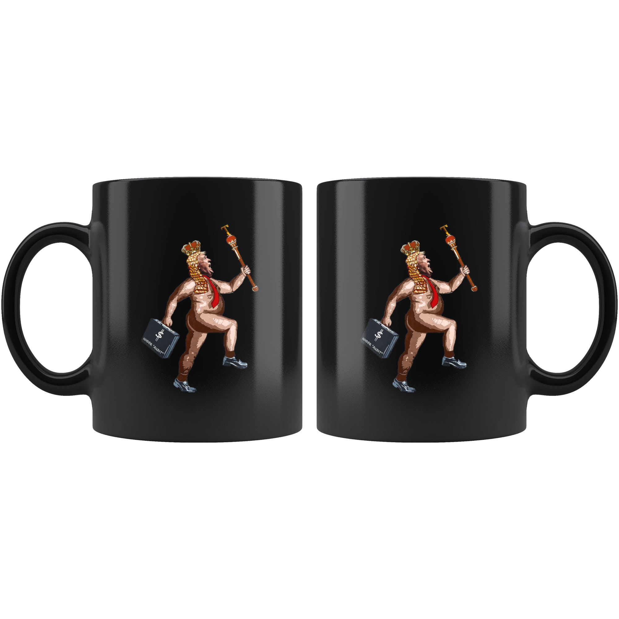 The (So-Called) President Has No Clothes (Black Mug)