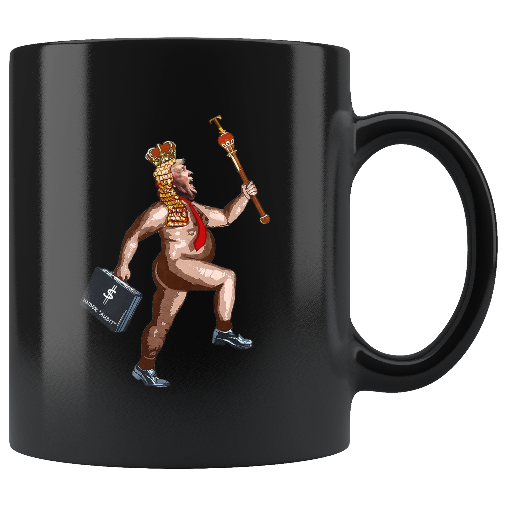 The (So-Called) President Has No Clothes (Black Mug)