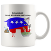 The Accurate Trump Republican Party Logo (White Mug)