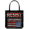 RESIST (with American Flag in Distress) Tote bag