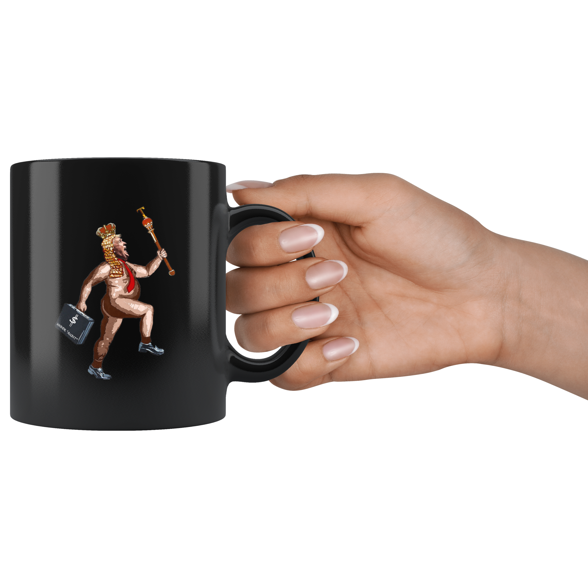 The (So-Called) President Has No Clothes (Black Mug)