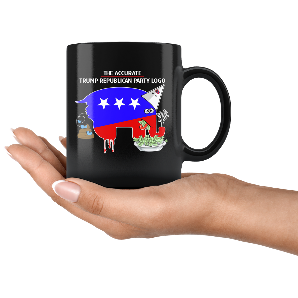 The Accurate Trump Republican Party Logo (Black Mug)