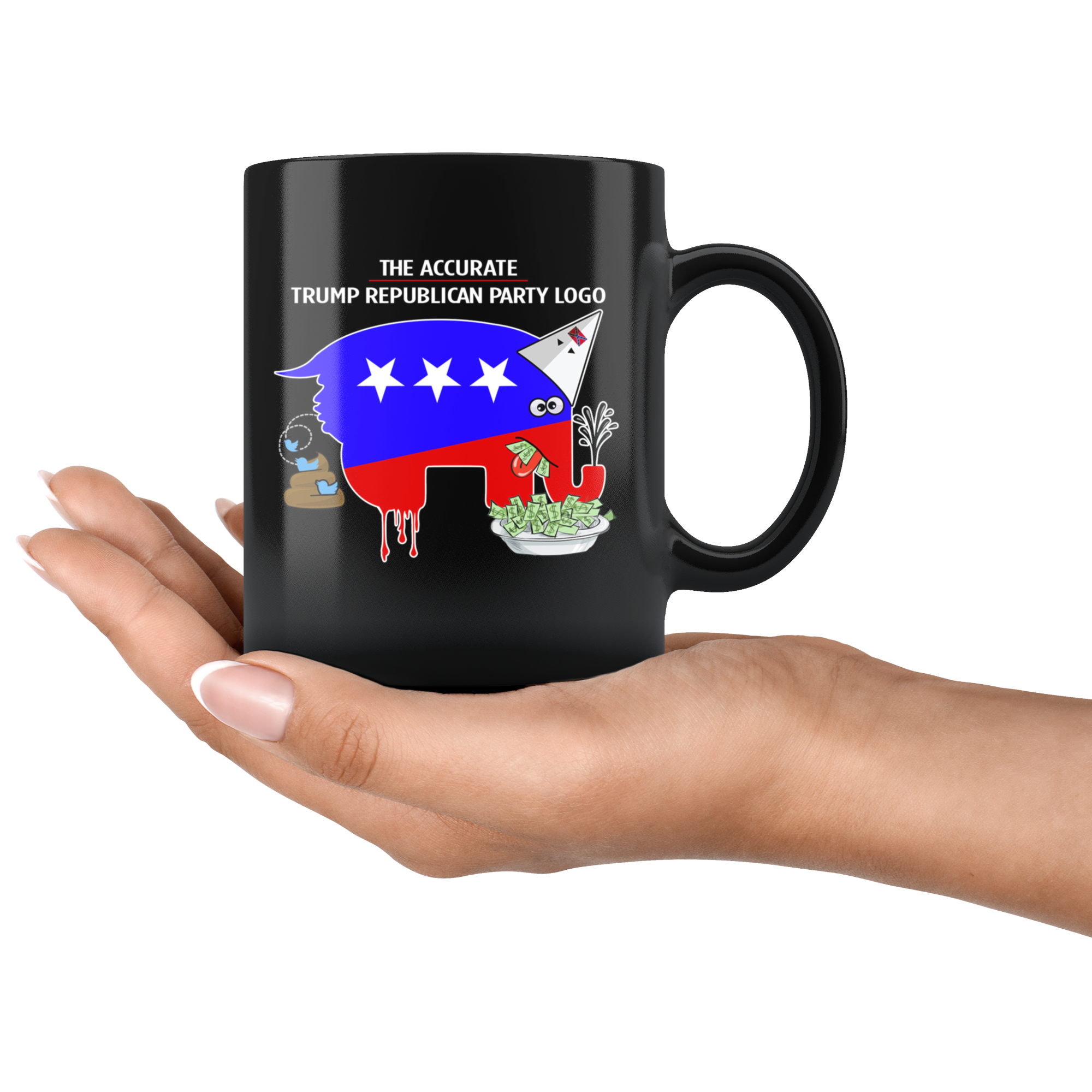 The Accurate Trump Republican Party Logo (Black Mug)