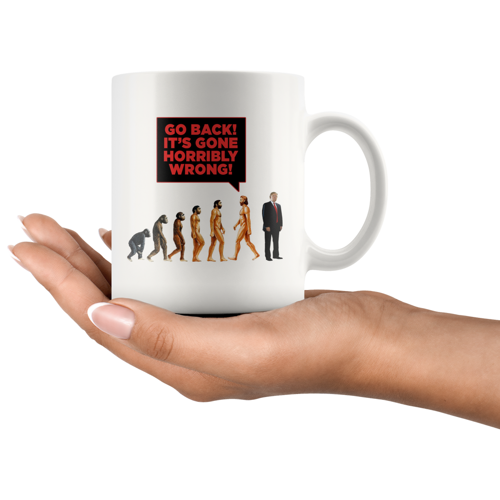 Human DE-VOLUTION From Monkey to Trump. "Go Back! It's Gone Horribly Wrong!"