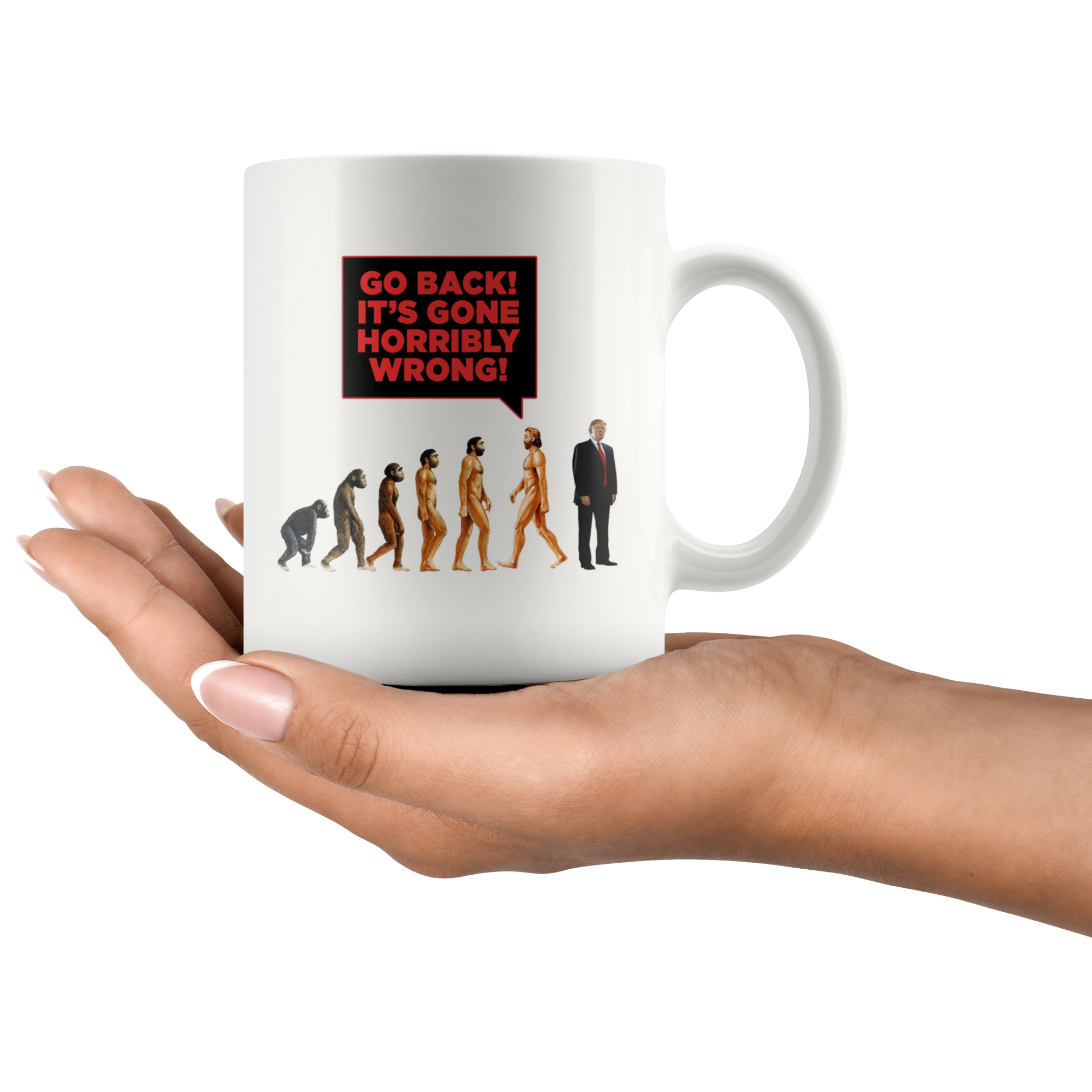 Human DE-VOLUTION From Monkey to Trump. "Go Back! It's Gone Horribly Wrong!"