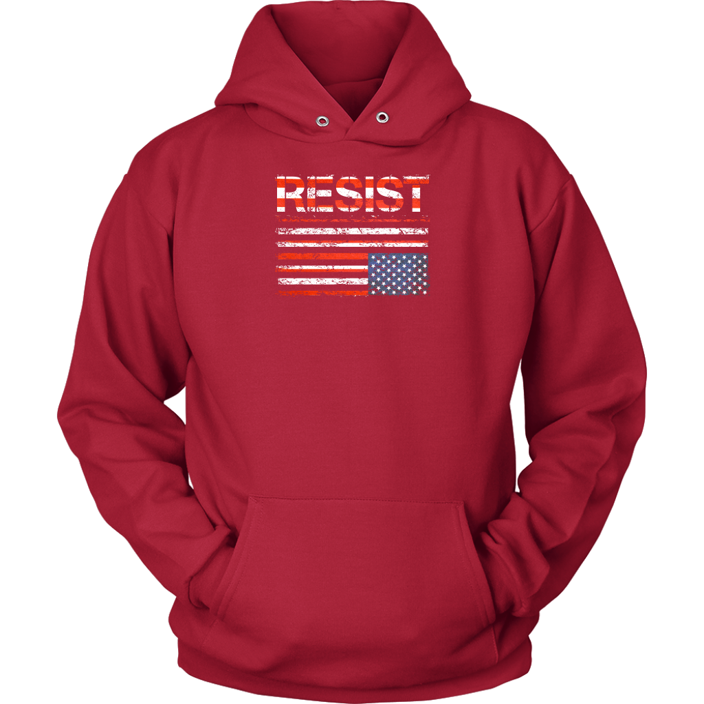 Resist (with American Flag in Distress)