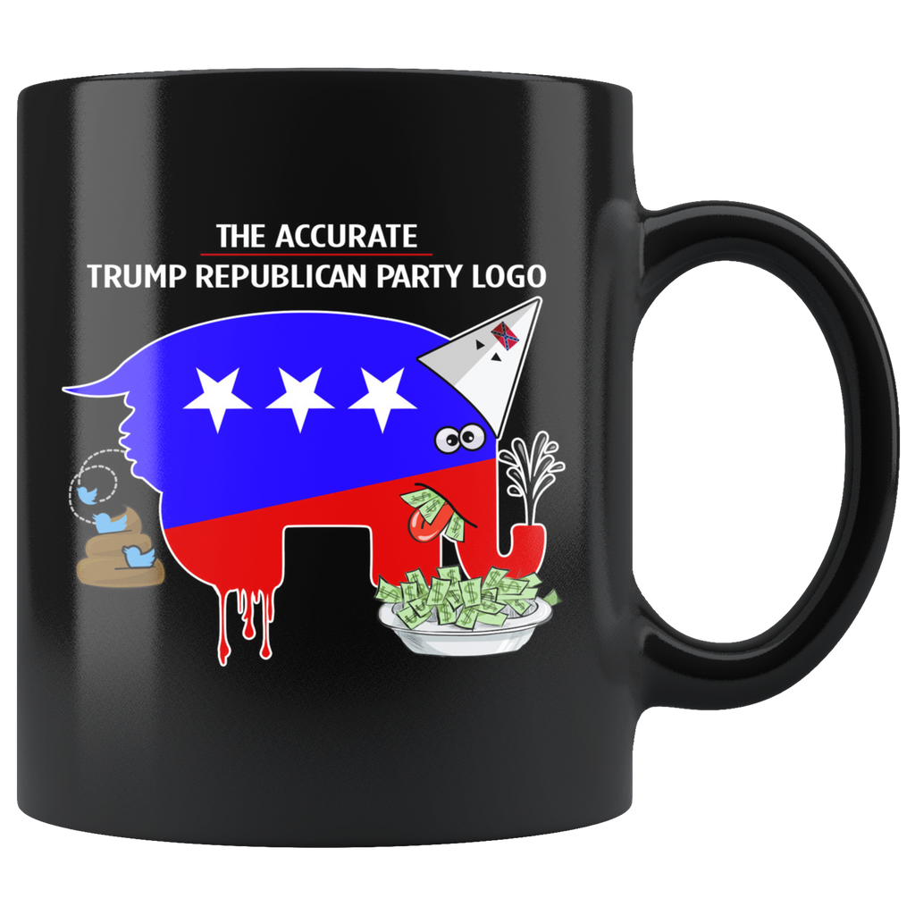 The Accurate Trump Republican Party Logo (Black Mug)