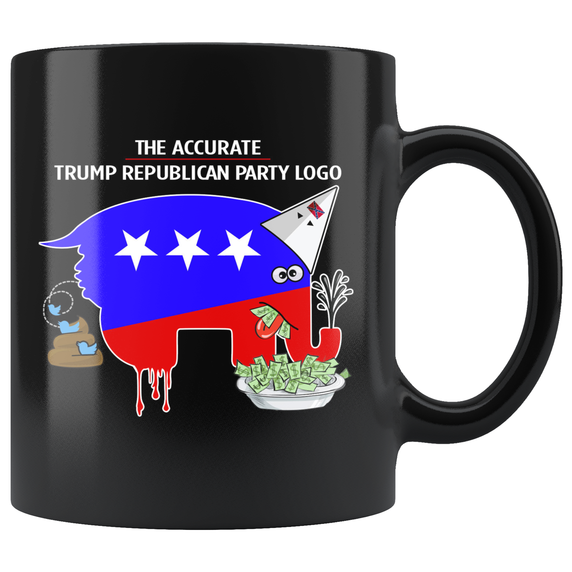 The Accurate Trump Republican Party Logo (Black Mug)