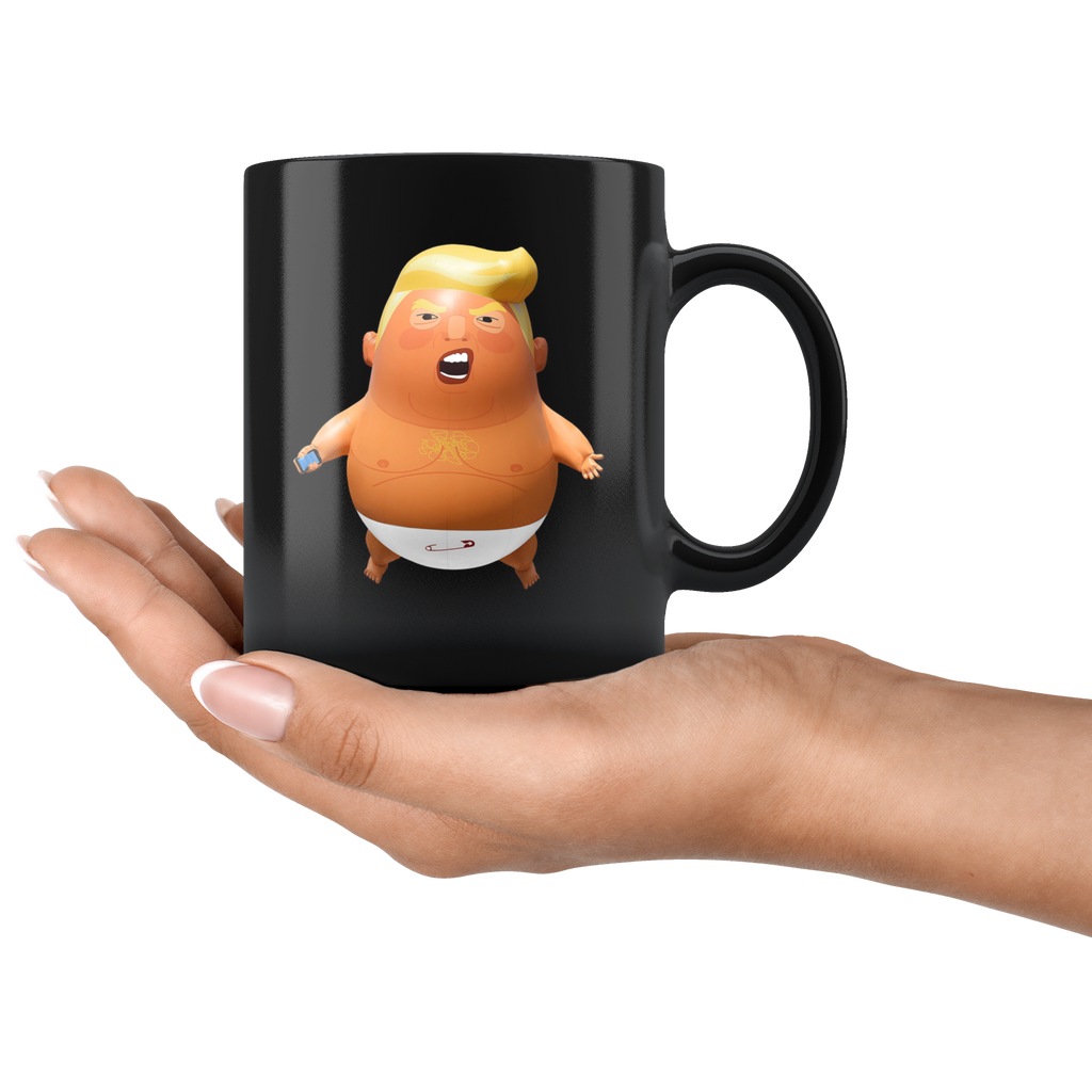 Trump Baby Balloon (Black Mug)