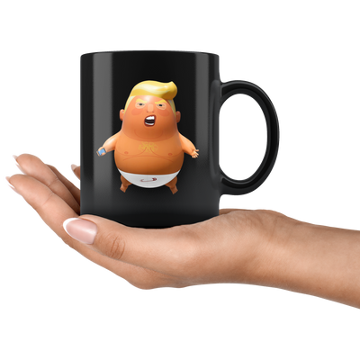 Trump Baby Balloon (Black Mug)